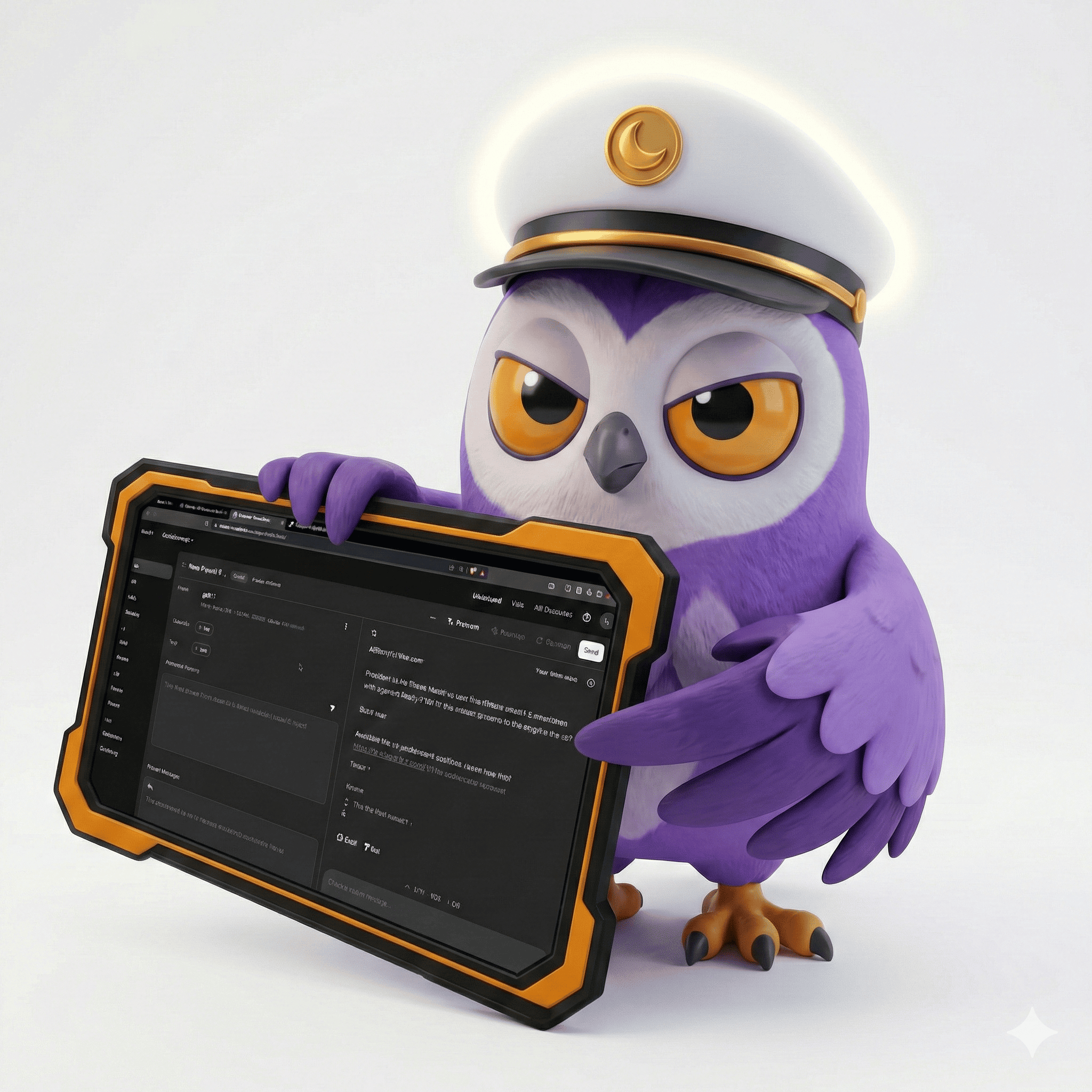 Captain Analyzing Data